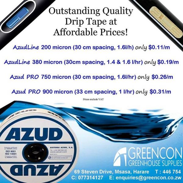 Azud PRO 900 micron - 33cm spacing , 1litre per hour