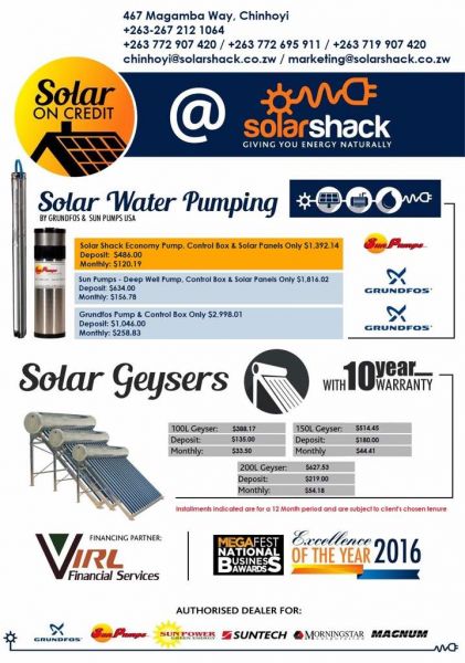 Solar Shack Economy Water Pumps
